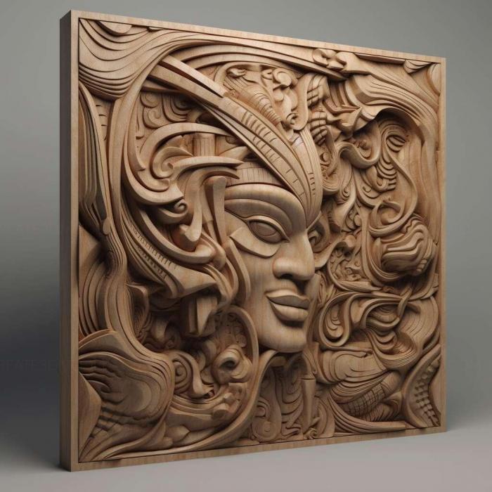 نموذج ثلاثي الأبعاد لآلة CNC 3D Art 